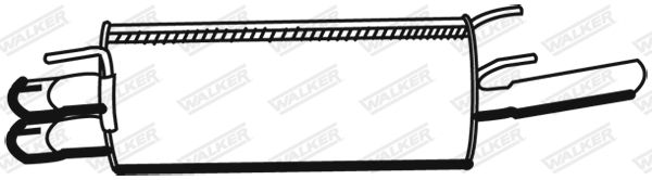 WALKER 19377 Rear Muffler
