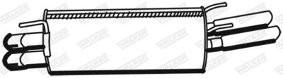 Rear Muffler WALKER 19379