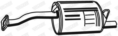 Rear Muffler WALKER 19479