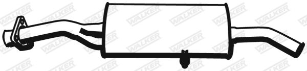 WALKER 19497 Rear Muffler