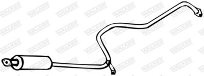 Centre Muffler WALKER 19529