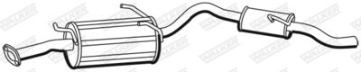 Rear Muffler WALKER 19541