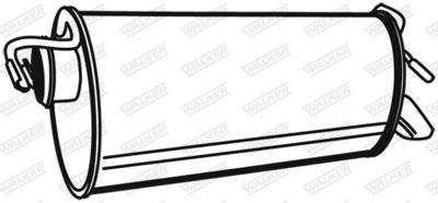 Rear Muffler WALKER 19547