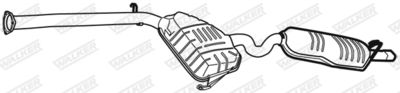 Rear Muffler WALKER 19548