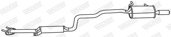 WALKER 19634 Rear Muffler