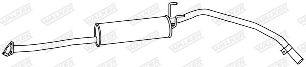 WALKER 19662 Rear Muffler