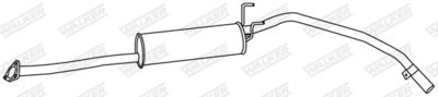 Rear Muffler WALKER 19662