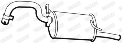 Rear Muffler WALKER 19716