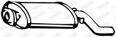 Rear Muffler WALKER 19828