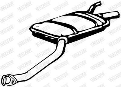 Centre Muffler WALKER 19880