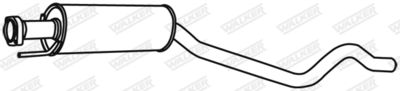 Centre Muffler WALKER 19950