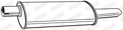 Rear Muffler WALKER 19951