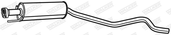WALKER 19955 Centre Muffler