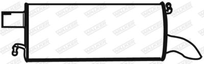 Rear Muffler WALKER 21012