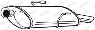 Rear Muffler WALKER 21061
