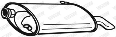 Rear Muffler WALKER 21064