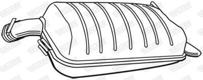 Rear Muffler WALKER 21072