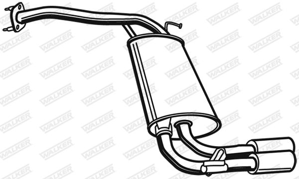 WALKER 21131 Rear Muffler