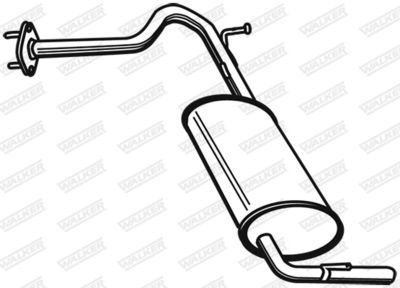 Rear Muffler WALKER 21141
