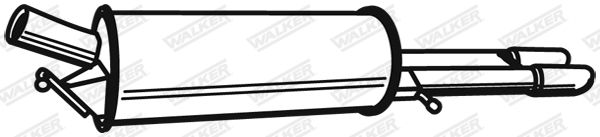 WALKER 21199 Rear Muffler