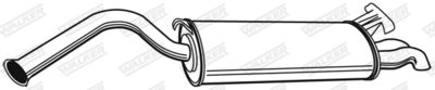 Rear Muffler WALKER 21205