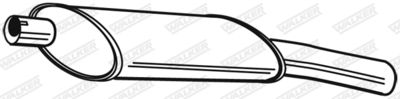 Rear Muffler WALKER 21285