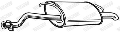 Rear Muffler WALKER 21293