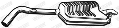 Rear Muffler WALKER 21322