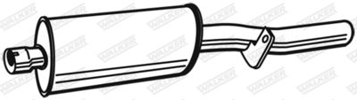 Rear Muffler WALKER 21388