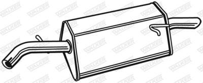 Rear Muffler WALKER 21410