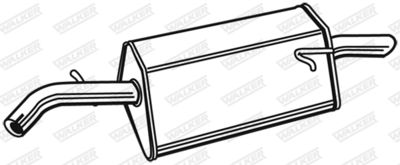 Rear Muffler WALKER 21411