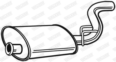 Rear Muffler WALKER 21418