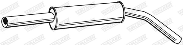 WALKER 21423 Centre Muffler