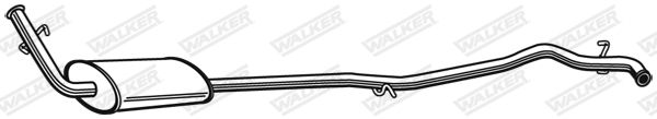 WALKER 21434 Centre Muffler