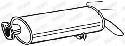 Rear Muffler WALKER 21508
