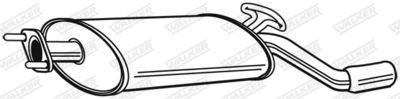 Rear Muffler WALKER 21513