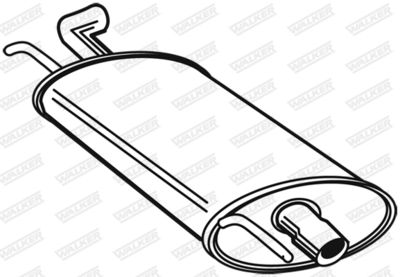 Rear Muffler WALKER 21526