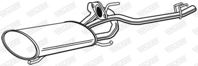 Rear Muffler WALKER 21527