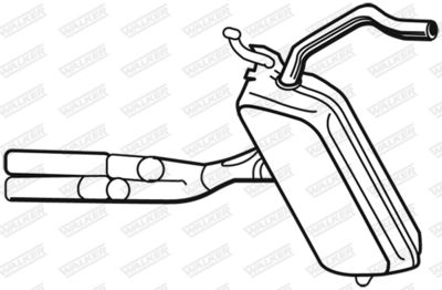 Centre Muffler WALKER 21565
