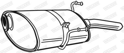 Rear Muffler WALKER 21603