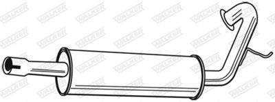 Rear Muffler WALKER 21700