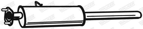 WALKER 21715 Front Muffler