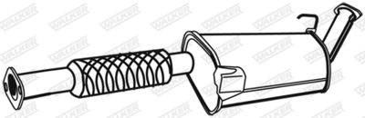 Centre Muffler WALKER 21733