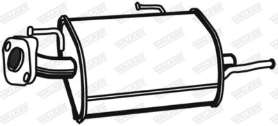 Rear Muffler WALKER 21873