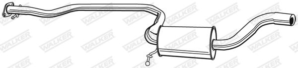 WALKER 21878 Centre Muffler
