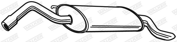 WALKER 21889 Rear Muffler