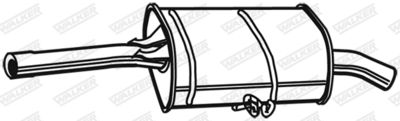 Rear Muffler WALKER 21945