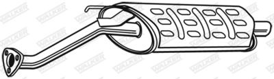Rear Muffler WALKER 21946