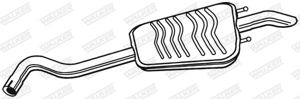 WALKER 21972 Rear Muffler