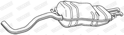 Rear Muffler WALKER 21977